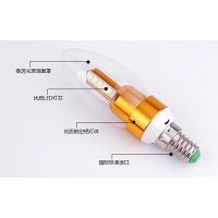 洪润照明3W蜡烛灯泡 尖泡灯e14 水晶吊灯灯泡专用
