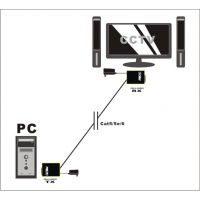 欧凯讯单路VGA音视频延长器距离可达200米MB-V201AT/AR
