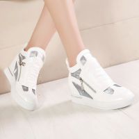 2015夏季新款鏤空透氣***網(wǎng)紗內(nèi)增高女鞋坡跟高幫鞋韓版品牌女鞋