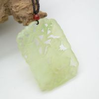 厂家直销10元地摊玉石批发 天然辽宁岫玉玉石青梅竹马挂件批发