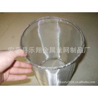 乐翔金属丝网制品厂 加工不锈钢304带法兰冲孔网筒 过滤筒