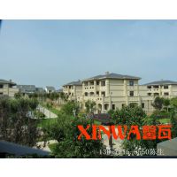 塑料琉璃瓦,山东合成树脂瓦,仿古建西瓦,红色塑料琉璃瓦