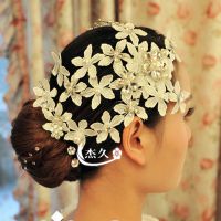 新娘飾品 配飾 頭飾 頭花 手工蕾絲韓式發(fā)水鉆珍珠發(fā)飾品婚紗批發(fā)