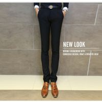 2015新款男士休閑長(zhǎng)褲修身小腳褲子男百搭休閑男褲潮一件代發(fā)貨