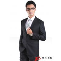 白云区商务西装定做 忠兴服装 男式西服定做厂家