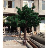 供应济南仿真4米松树制作安装 仿真绿色植物
