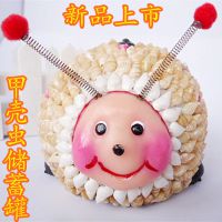 批发***热销产品可爱甲壳虫存钱罐 储蓄罐 海螺贝壳动物新品批发