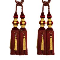 ***正品直銷(xiāo)歐式奢華高端精美窗簾掛球雙球綁帶窗簾掛球批發(fā)一對(duì)