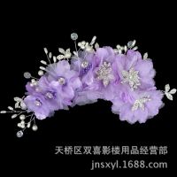 廠家直銷,新娘飾品 批發(fā) 純手工制作 新娘頭花 合金頭飾 頭花