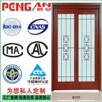 福州定制实木复合门诚招*** 几何对花 商务楼宇实木门3703款