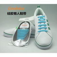 外贸ebay热卖款环保硅胶懒人鞋带松紧休闲鞋带厂家***定做批发