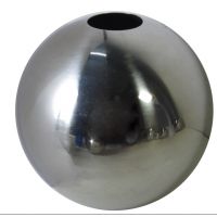B50SS304不锈钢空心球精品抛光 直径50mm冲孔, 欧式扶手机械配件圆球
