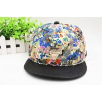 red leather snapback hat/black hat and cap/black and white h