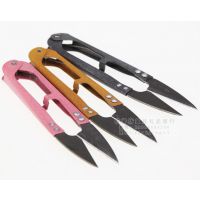 十字绣弹簧纱线剪刀 裁缝剪刀 服装线头剪 纱剪 U型剪刀