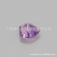 合成宝石 水晶玻璃石 中紫红锆石 梧州宝石 宝石工艺品