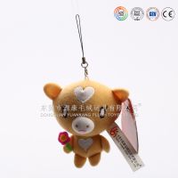 卡通爱心小牛吊饰 毛绒玩具牛挂件 小号牛公仔订制厂商 ICTI认证