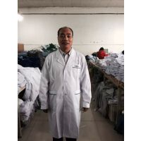厂家供应长袖短袖医生服白大褂白衣 实验室白大褂 医护服装 可印字绣字