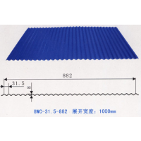 优质0.6mm厚度彩钢波纹板YX8-31.5-882，长期提供舟山