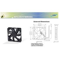 全新ADDA直流风机AD1212UB-A71GL超高转速12025/12V带防堵转功能