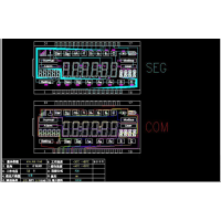 SAJ/三晶 LCD液晶屏 电子控制器类段码LCD液晶显示屏