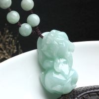 恒佑福0550冰糯种A货天然翡翠玉貔貅挂件***吊坠玉石男女款证书