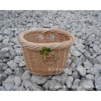 植物编织壁挂收纳筐  植物编织礼品篮 儿童自行车篮子 自行车筐子