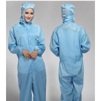 供應(yīng)龍崗防靜電服訂做批發(fā)防靜電帽子鞋子連體防塵服