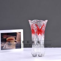 小额混批：彩色水晶玻璃花瓶  水培富贵竹玻璃花瓶