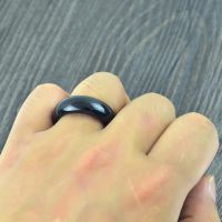 男士玛瑙戒指面宽9毫米各种颜色 大号天然玛瑙宝石戒指