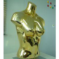 ***生产 ***玻璃钢电镀服装展示模特道具 玻璃钢电镀半身模特