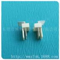 供应MOLEX2510-4P米黄色90度针座 LED插头线