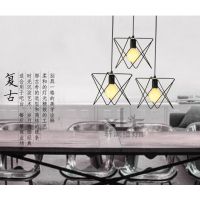 餐厅吊灯现代简约客厅卧室灯北欧创意三头铁艺吊灯吧台咖啡厅灯具