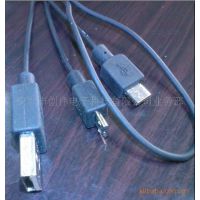 深圳 创伟供应MINI USB/MICRO USB 转AM 一出二 数据连接线 组合线定做