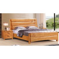 中式全实木床1.8米 橡木床1.5米双人床中式婚床类 欧美式实木床