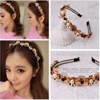 T042 純手工制作頭飾歐美巴洛克風(fēng)格復(fù)古珍珠水鉆發(fā)箍頭箍