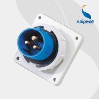 斯普威尔 SP-826 工业防水插头 3孔澳式插头 IP67防水暗装插头