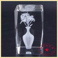 供应12生肖水晶内雕纪念品、广告促销品，深圳铭升水晶，免费加刻LOGO，量大***