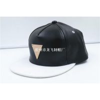 red leather snapback hat/black hat and cap/black and white h