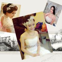 新娘頭飾 純手工制作百搭額樹脂花瓣韓式頭花 結(jié)婚造型婚紗發(fā)飾