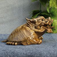 黄金樟天然龙龟根雕摆件 工艺精品雕刻贺寿佳礼 公司摆件2032