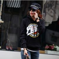 一手货源 韩国东大门长袖印花潮牌套头卫衣 女装外套 卫衣女式