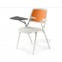 格友家具供应广州培训椅，塑料写字板培训椅