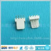 供应MOLEX2510-4P米黄色90度针座 LED插头线