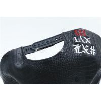 red leather snapback hat/black hat and cap/black and white h