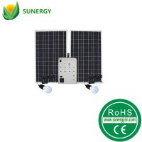 100W太阳能照明发电小系统灯泡系统家用太阳能照明发电系统发电机
