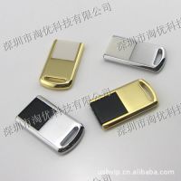 厂家超薄金色翻斗u盘 8G u盘 广告u盘 可定制logo