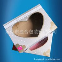 东莞淦合 东莞包装盒厂家 金至尊心形开窗彩盒 纸盒 瓦楞礼盒 优质