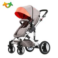 格諾卡9188高景觀四輪三合一嬰兒推車防爆胎設(shè)計(jì)金絲絨布料襯里