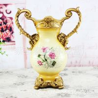 欧式花瓶摆件 奢华树脂工艺品创意现代简约家居饰品摆设厂家批发