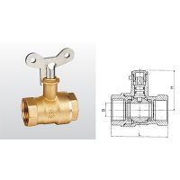 埃美柯amico黄铜带锁球阀Q11F-20T